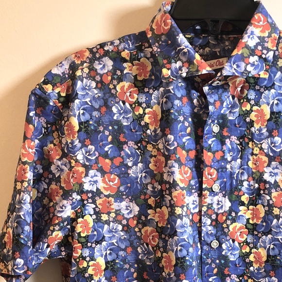 Johnnie O Hangin’ Out Floral Button Up Shirt - Barren Oceanside. - Picture 1 of 16